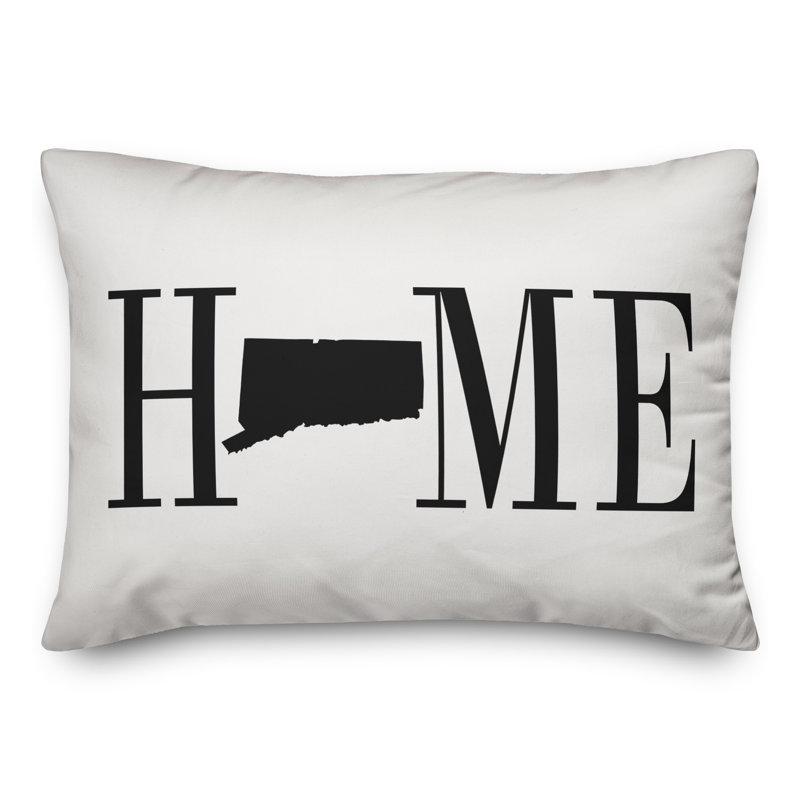 Alabama Outdoor Reversible Throw Pillow, Connecticut