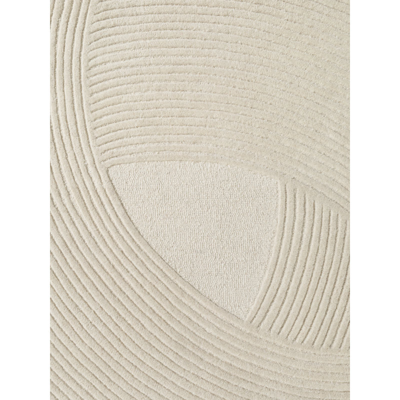 Wool Hand Tufted Area Rug, Cream, Novelty 160 x 230 cm