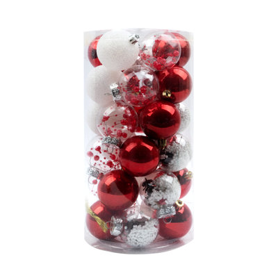 30 Piece Shatterproof Ball Ornaments Set