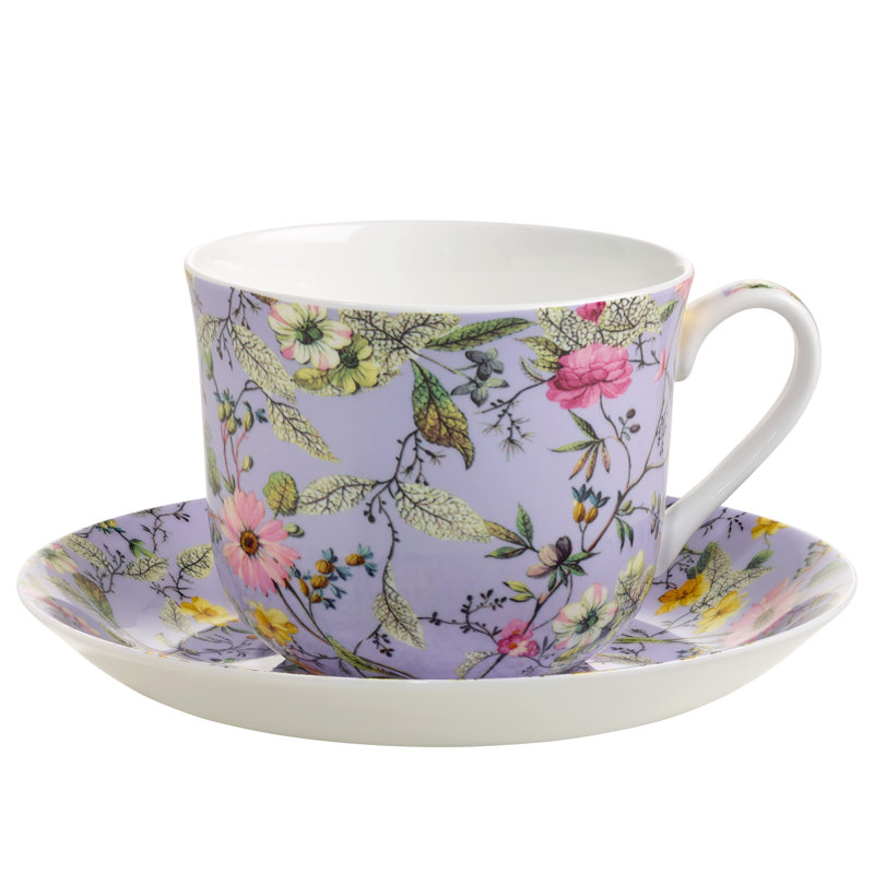 Kilburn Bone China Teacup and Saucer