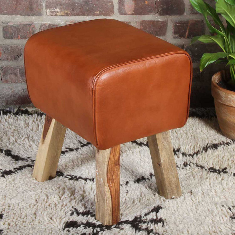 Inaayah Solid Wood Accent Stool