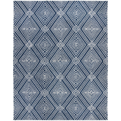 Tapis indigo touffeté à la main en laine, coton et indigo Lauren Ralph Lauren Isabella