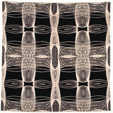 Karim Rashid - 'Spectra Black' Rug 6' X 6'