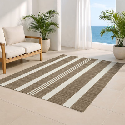 Tapis intérieur / extérieur gris HorizontalStripes
