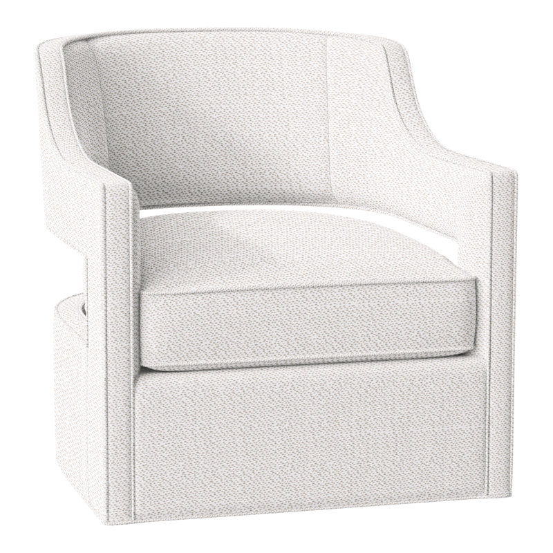 Fauteuil pivotant l 29,5 po Phoebe, Perigold Elements - sable blanc