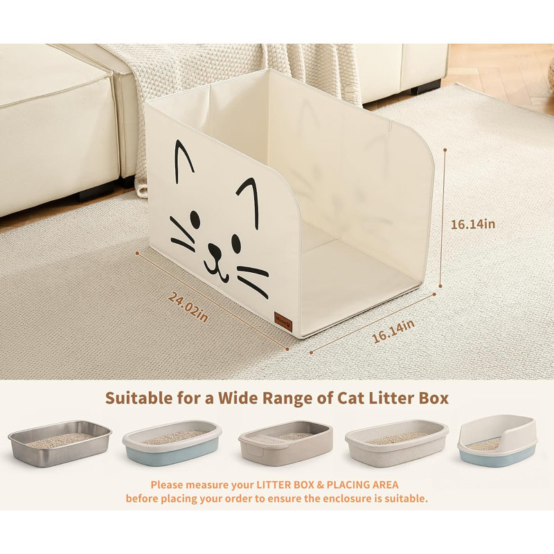 Enclos pour bac à litière pour chat, protection étanche pour moins de dégâts