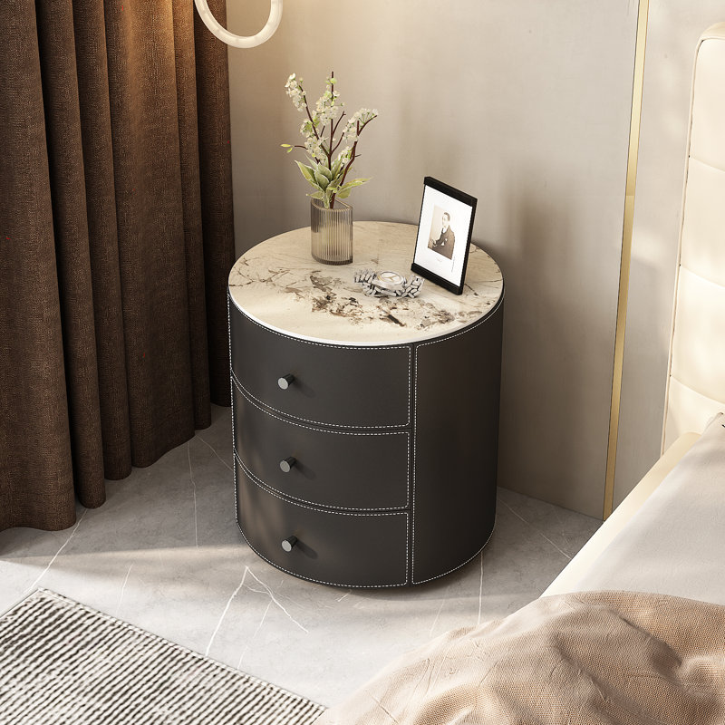 Tables de chevet, Noir/gris