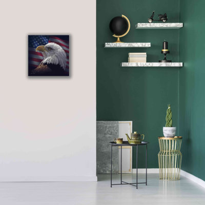 'American Bald Eagle' by Collin Bogle, Canvas Wall Art