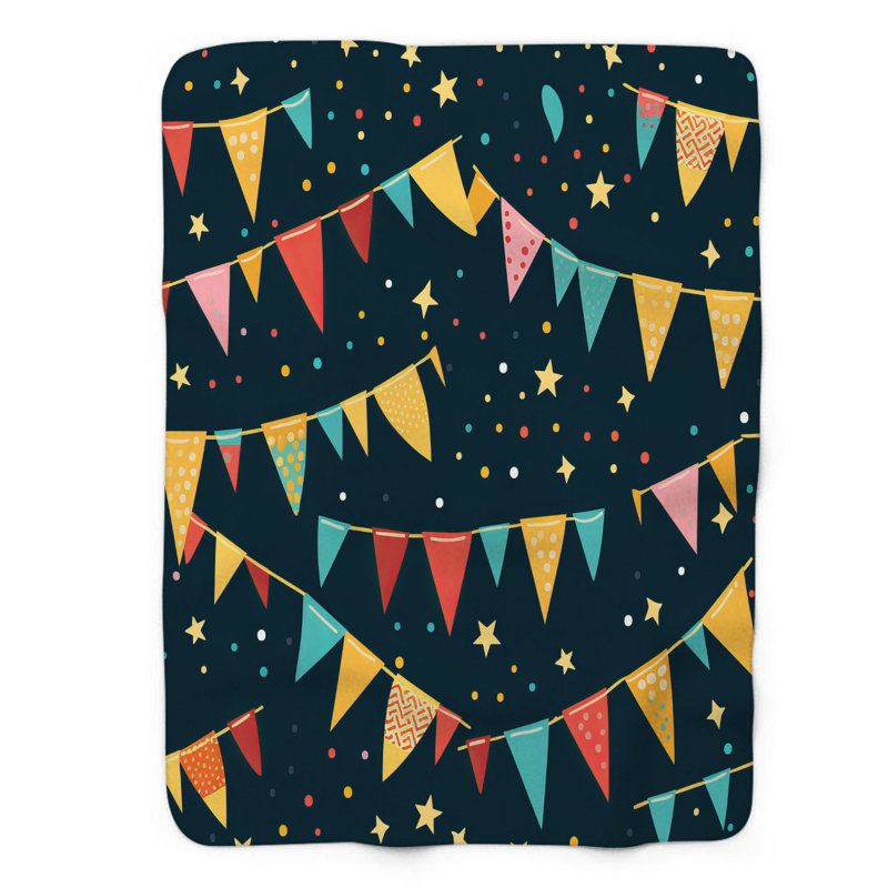 Celebration Vibes - Couverture de qualité supérieure 1 pièce, Lit simple