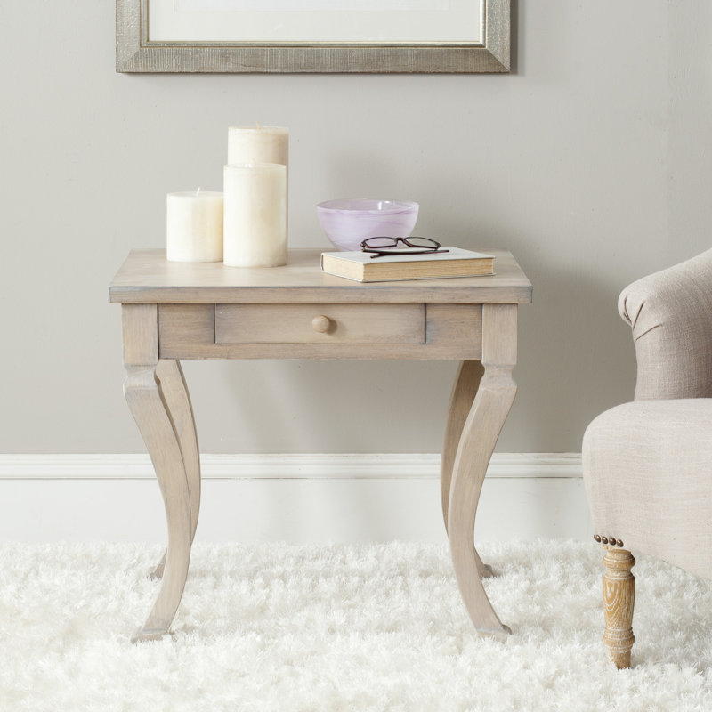 End Table with Storage, Saddle Brown