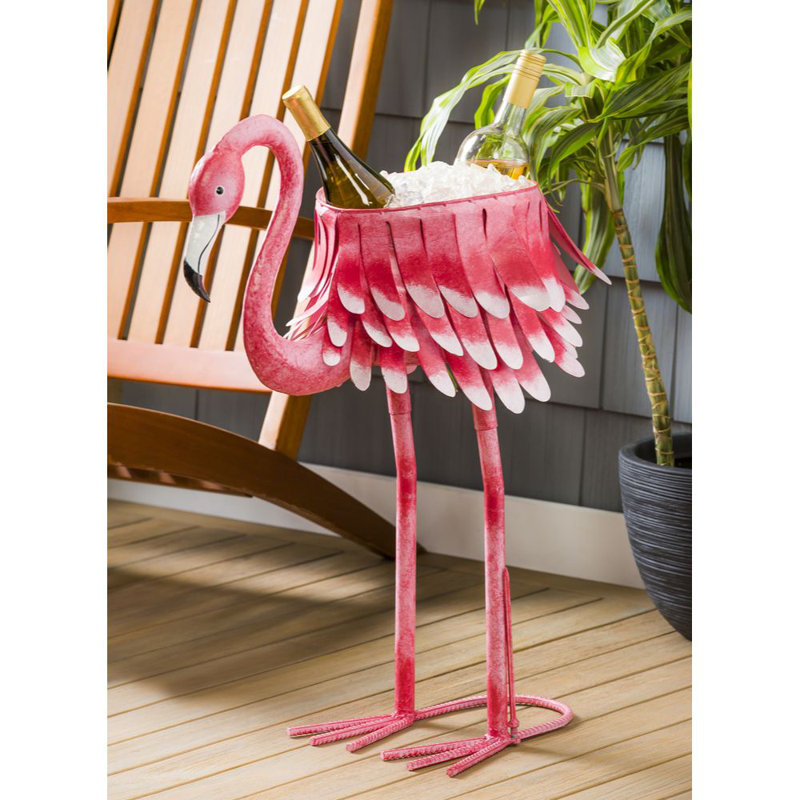 Refroidisseur / pot en métal Flamingo