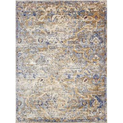 Beige oriental/Tapis décoratif gris Bellona