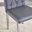  Ensemble de chaises de salle à manger sans accoudoirs avec grille et boucle, parfait pour les salles à manger élégantes et élégantes-1217718385-1217718390