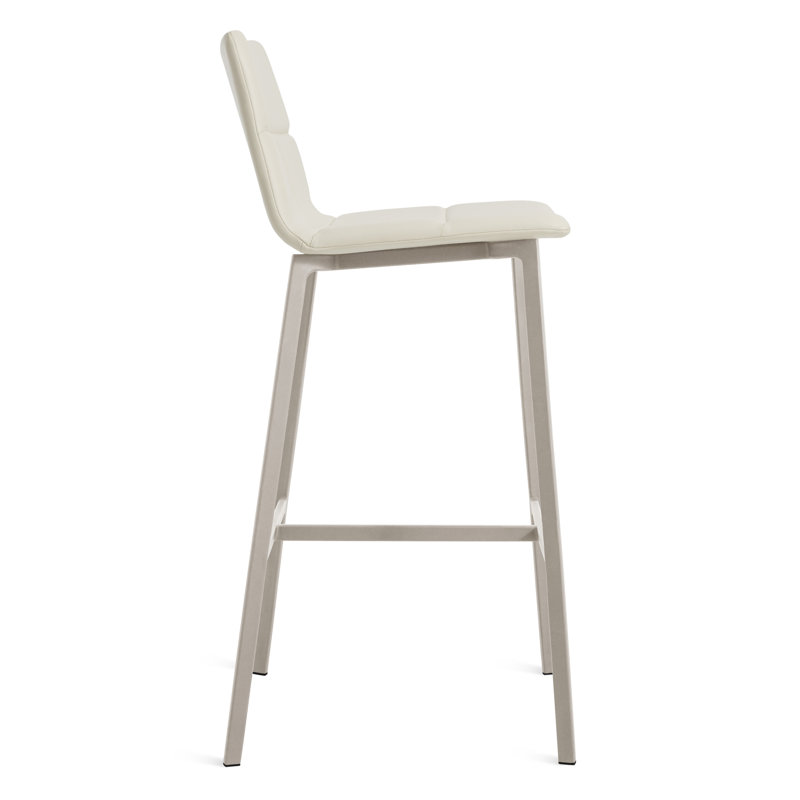 Between Us Stool, Tait Stone Textured Basketweave, Black, Bar Stool (31" Seat Height)