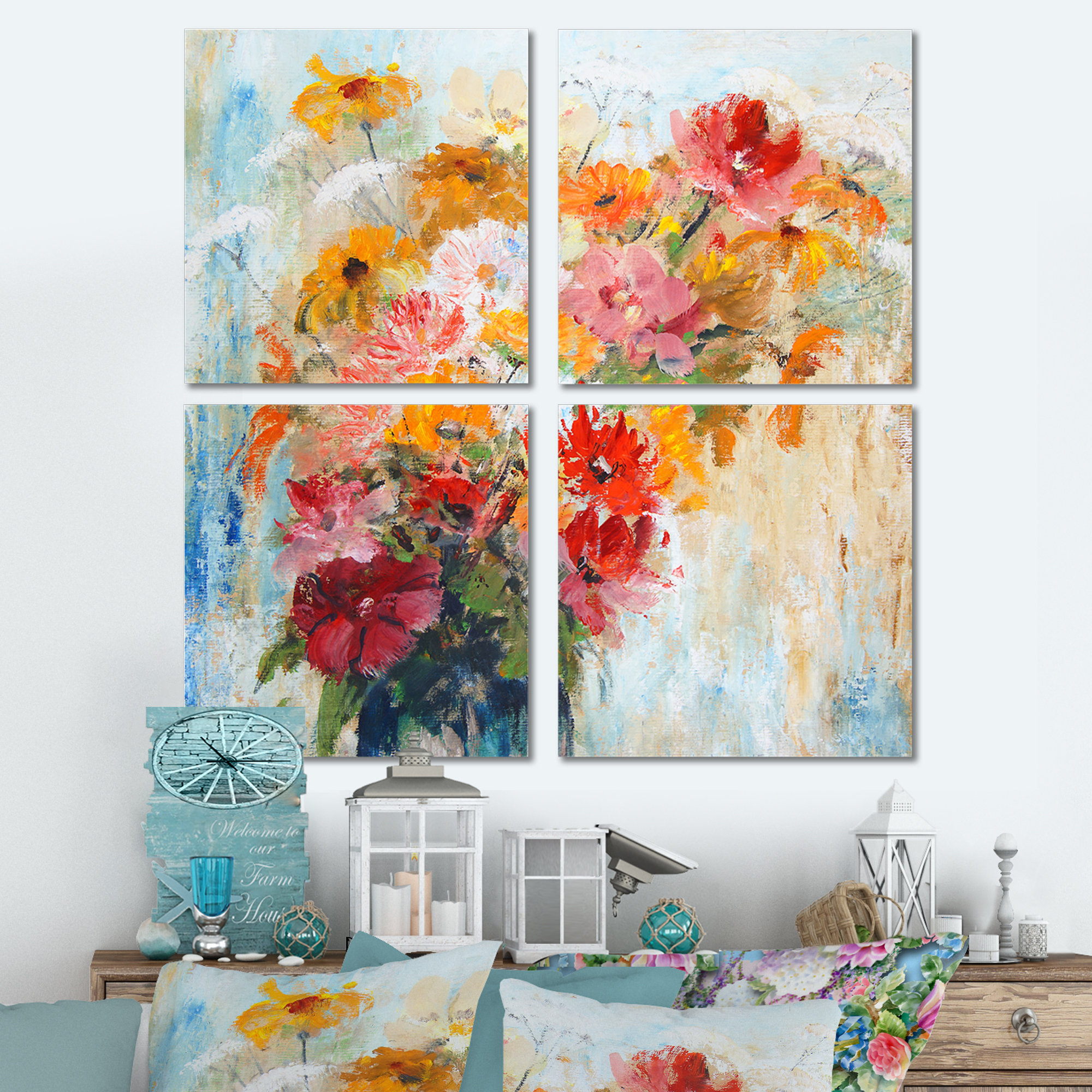 Pretty Pressed Flowers III Premium Framed Canvas - Ready to Hang Red Barrel Studio Size: 27 H x 18 W