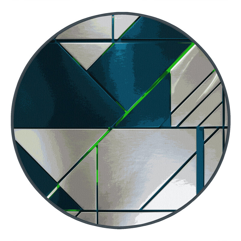Nebula Drift Rug, Square 4'