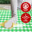 Vinyl Picnic Fited Tableclth Rectangle 48X24 Black-673318965-708027633
