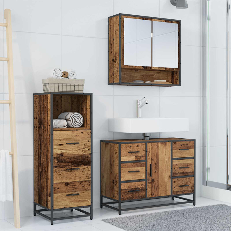 Vanity & Mirror Set