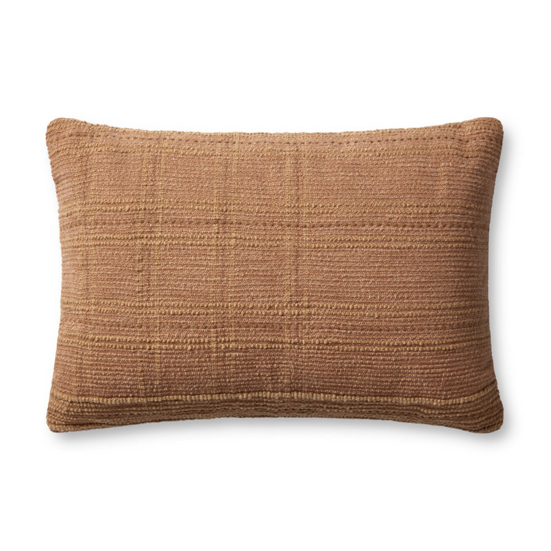 Angela Rose x Loloi Calista Pillow, Terracotta, 26" x 16", Polyester/Polyfill