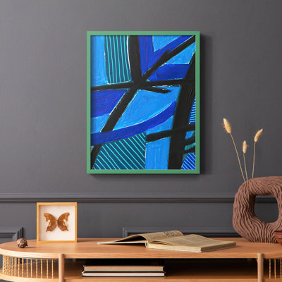Involved Blues II Framed Print - Solid Wood