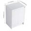 Armoire de rangement autoportante 24 po, 2 portes à fermeture douce, blanc brillant (emballage KD)