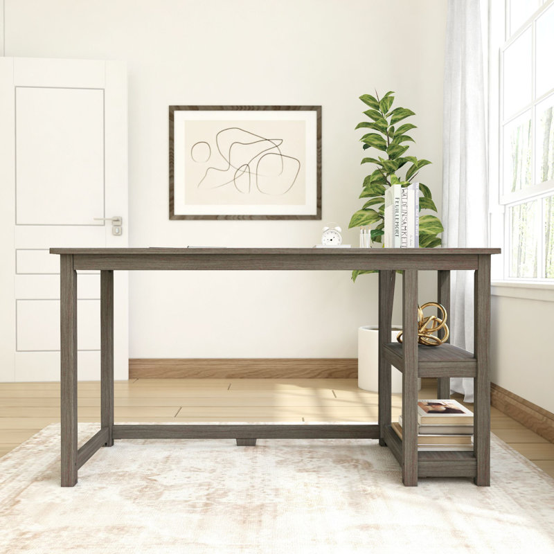 Grand bureau avec tablettes Lalitha, Argile