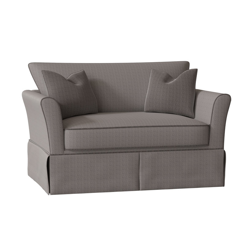 Shelby Upholstered Chair And A Half, Zuma Charcoal Textured Linen