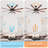(Same as W882P212626) Modern 66 Inch Ceiling Fan With 6 Speed Wind 8 Blades Remote Control Reversible DC Motor With Light