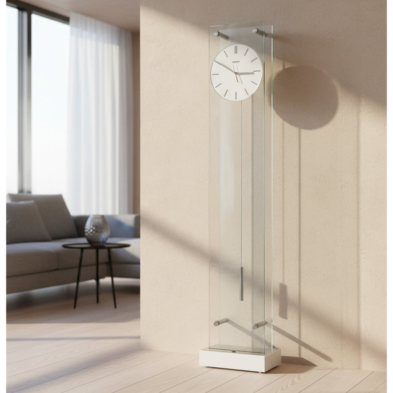 Echo II 78'' Glass Floor Clock