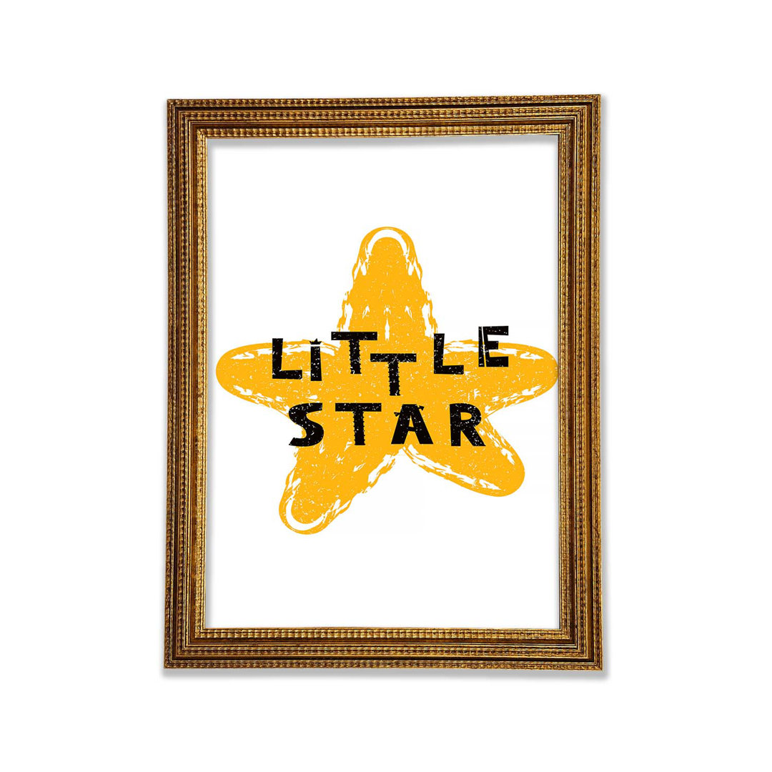 Little Star - Einzelner Bilderrahmen Typografie