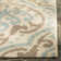 Tapis floral beige/turquoise Adelaide
