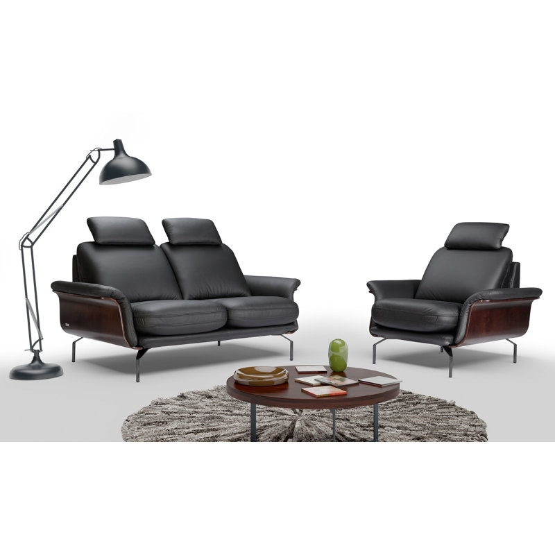 Shalisa Genuine Leather Sofa, 3