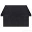Table basse rectangulaire noire en stratifié