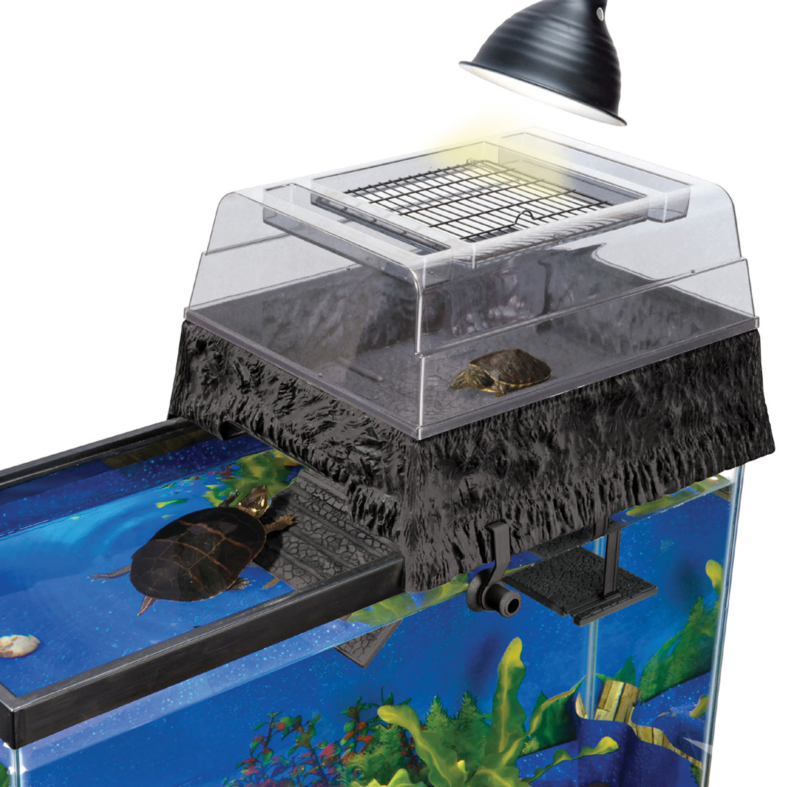 Penn Plax 55 Gallon Turtle Terrarium Above Tank Basking Platform 
