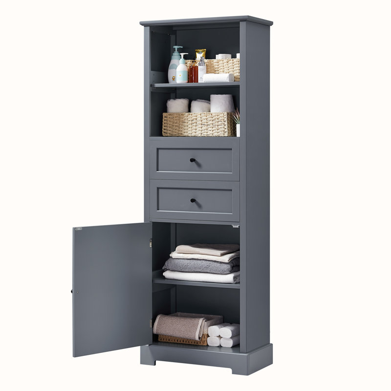 Armoire de salle de bain Loras, Gris