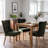 Green Upholstered Dining Chairs Set Of 2 Tufted Backrest Solid Wood Legs Modern Classic Design For Kitchen Dining Room Living Room-126592381