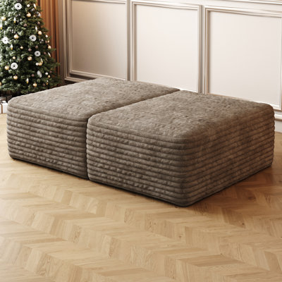 Rectangular Corduroy In Camel, No Assembly, Enhances Daily Life Assembly Required Camel , Adds Style To Living Room