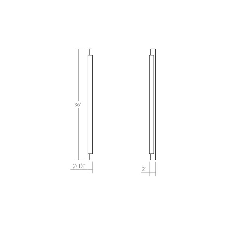 Keel Dimmable LED Bath Bar, Satin Black, 3500K