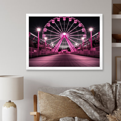 Jinette Pink Ferris Wheel Merrygoround Magic I - Print