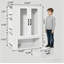 724B701E4ED84F4994E707E54CE2BF93 avec lumière DEL, armoire de rangement blanche pour vêtements pour enfants avec portes
