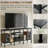 TV Stand for TVs up to 55 Inches, Modern Entertainment Center with Soundbar Shelf & Open Storage Shelves, Media Console with Cable Management for Living Room, Bedroom, Home Office