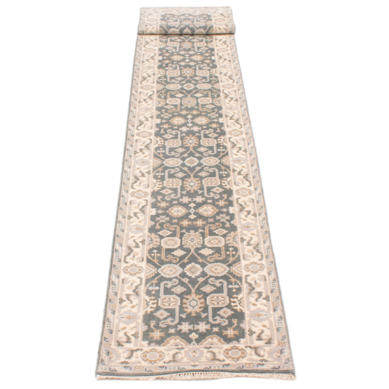 Tapis de couloir gris anthracite 2 pi 7 po x 19 pi 9 po Antoni One-of-a-Kind