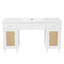 Meuble-lavabo de 60 po avec lavabo SMC, rangement spacieux moderne, tiroirs à fermeture en douceur et accessible en fauteuil roulant, blanc-811277948