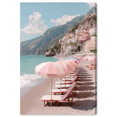 «Bright Pastel Coast», reproduction d'art sur toile par Art Remedy, 10 x 15