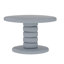 Table de bout 22,6 po x 15,7 po x 15 po à finition pavée empilée - gris ultrabrillant (seulement avec table basse)-2041362674