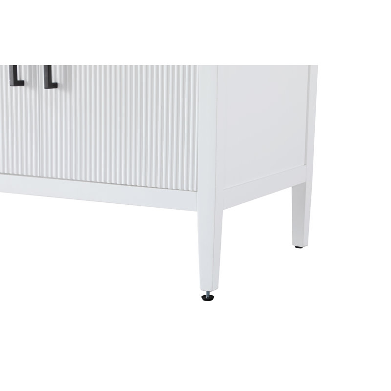 Meuble-lavabo double 84 po, Blanc