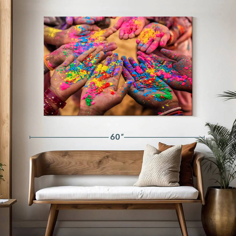 Lelend Holi Hands, 34" H x 51" W