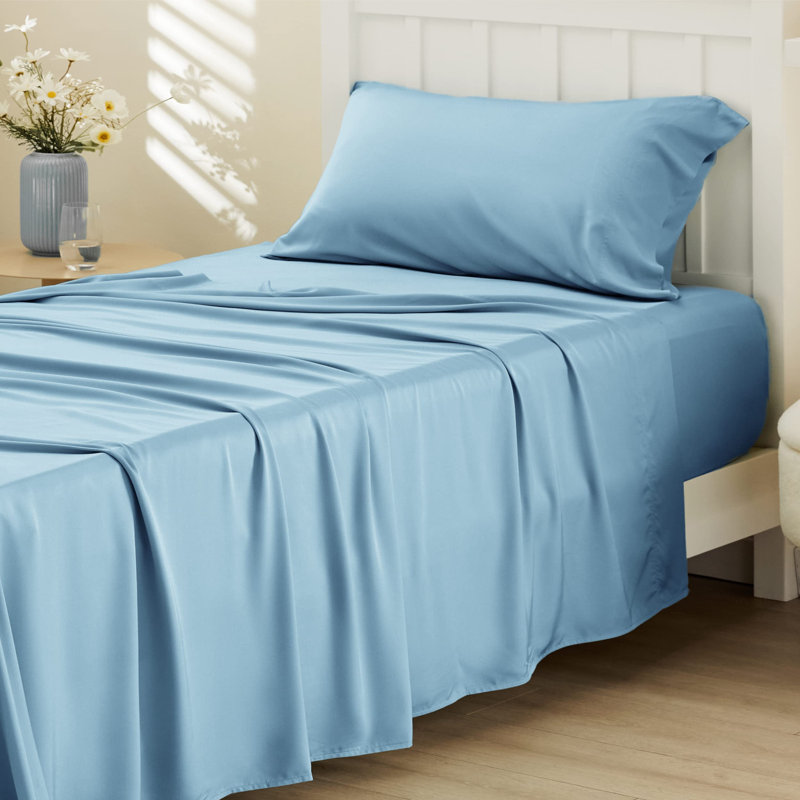 Rayon Duvet Cover, Teal Blue