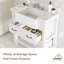 Meuble-lavabo 36 po blanc avec miroir