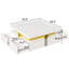 Table basse moderne carrée avec 4 tiroirs-692370475